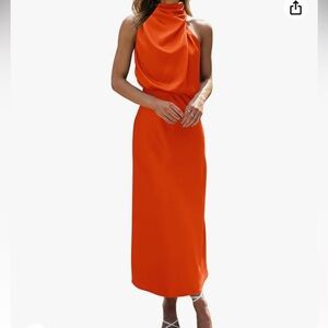 satin cocktail dress